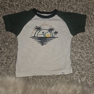 Free Planet Adventure Graphic Kids T-Shirt - Black and White